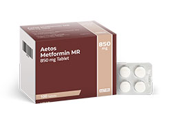 Aetos Metformin MR 850mg Tablet