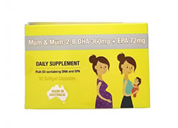 Mum & Mum-2-B DHA 360mg + EPA 72mg Softgel Capsules